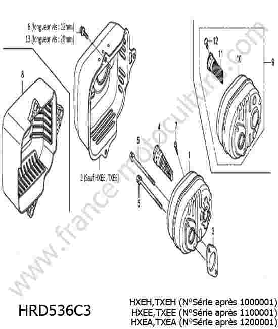 HONDA - HRD536C3 : Echappement