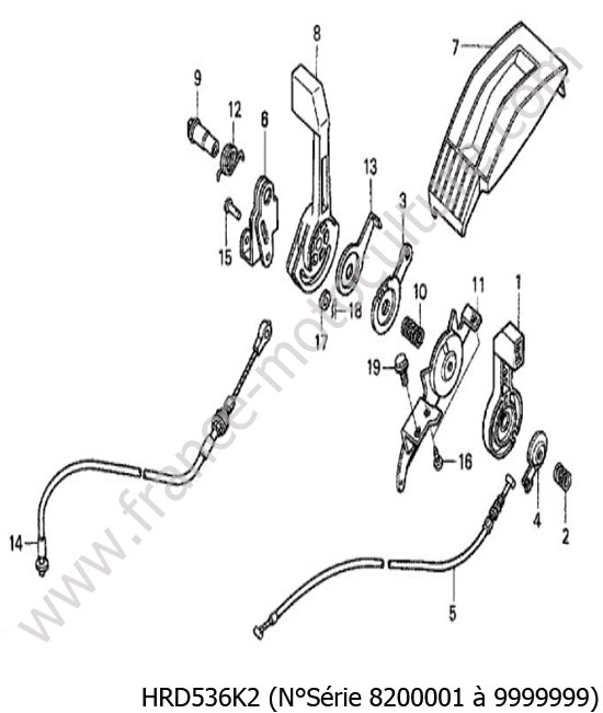 Accélerateur HONDA HRD536K2