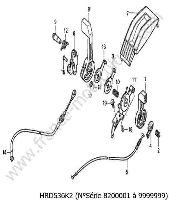 HONDA - HRD536K2 : Accélerateur