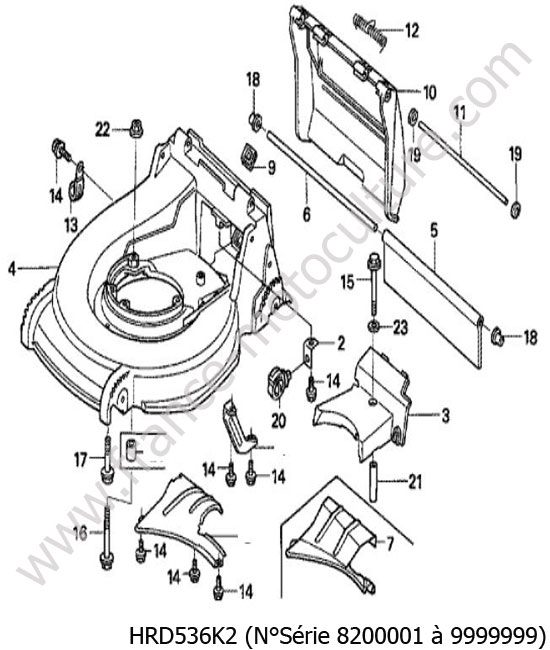 Carter lame HONDA HRD536K2