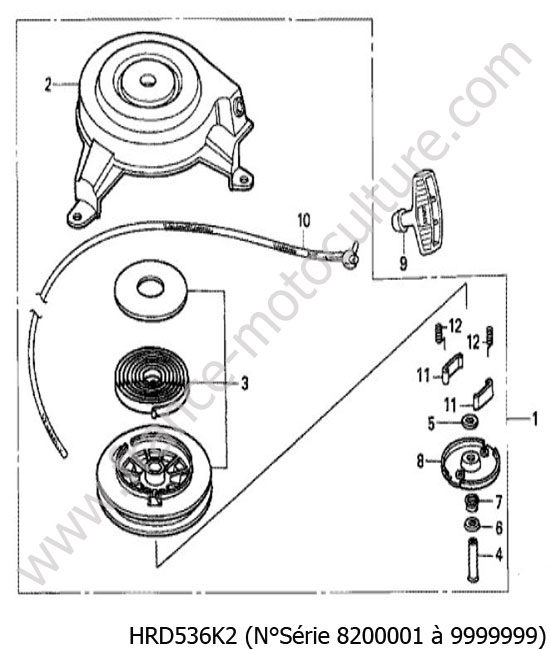 Lanceur HONDA HRD536K2