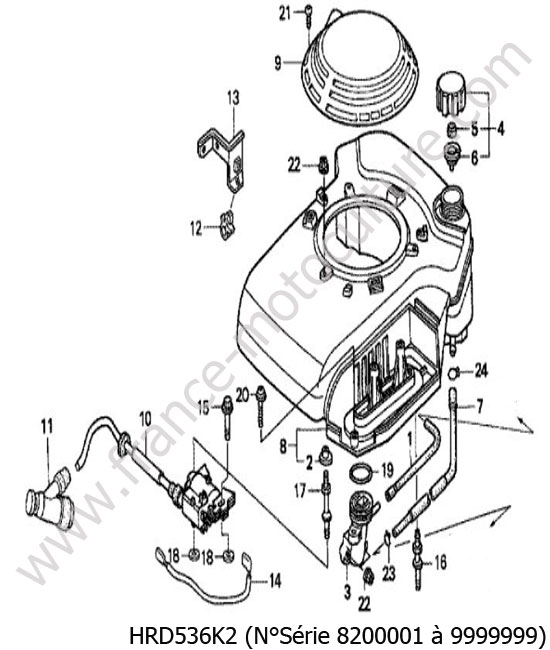 Allumage/Reservoir HONDA HRD536K2