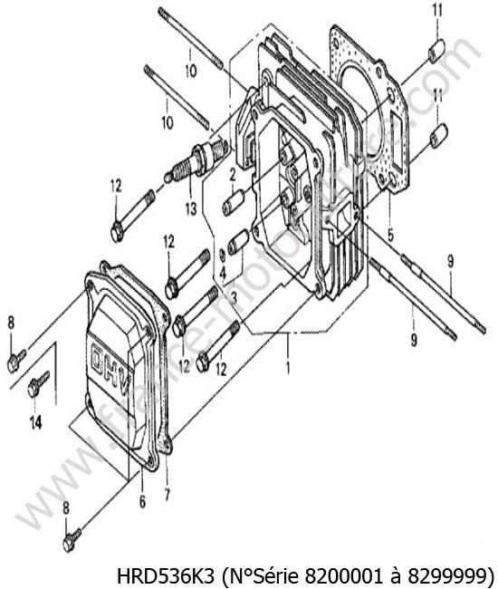 Culasse HONDA HRD536K3