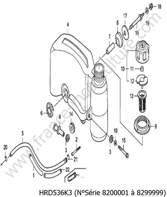 Reservoir HONDA HRD536K3