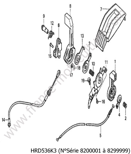 Accelerateur 2 HONDA HRD536K3