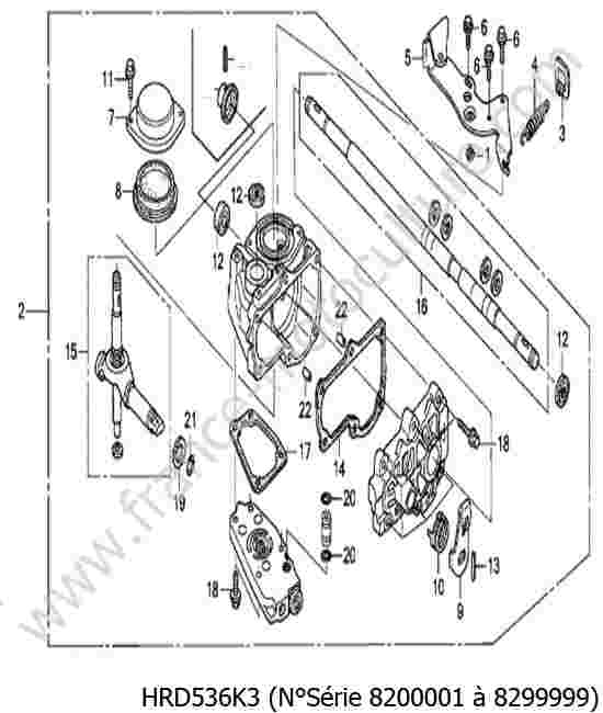 HONDA - HRD536K3 : Boite vitesse 2