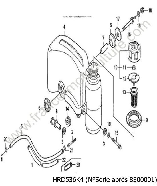 Reservoir - K4 HONDA HRD536K4