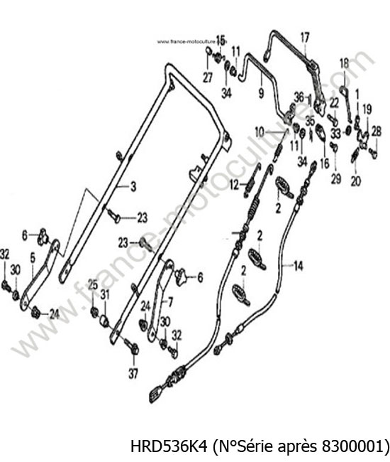 Guidon 2 - K4 HONDA HRD536K4