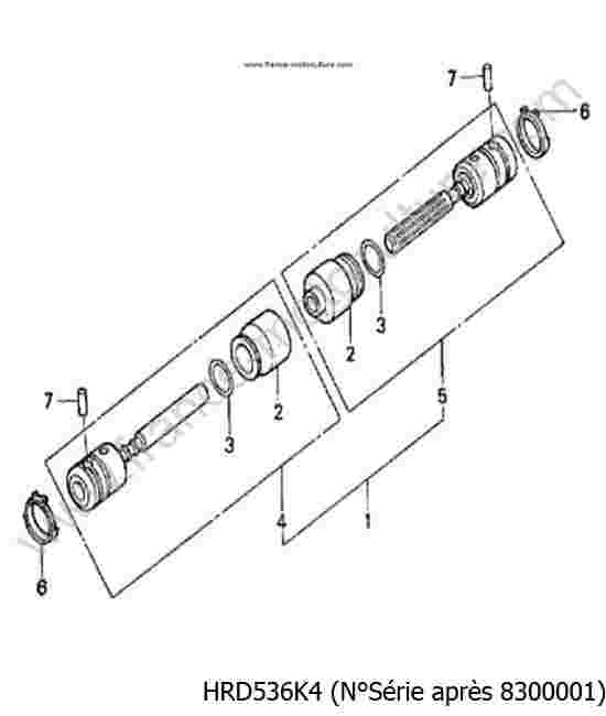 HONDA - HRD536K4 : Cardan - K4