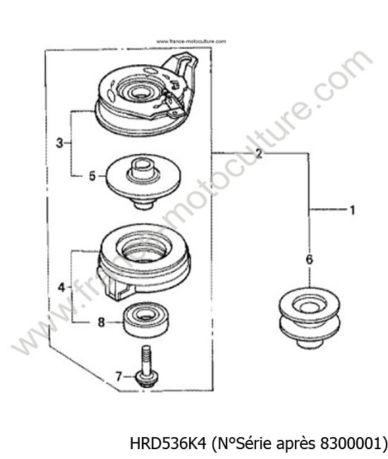 Kit embrayage lame - K4 HONDA HRD536K4