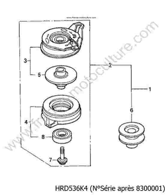 HONDA - HRD536K4 : Kit embrayage lame - K4