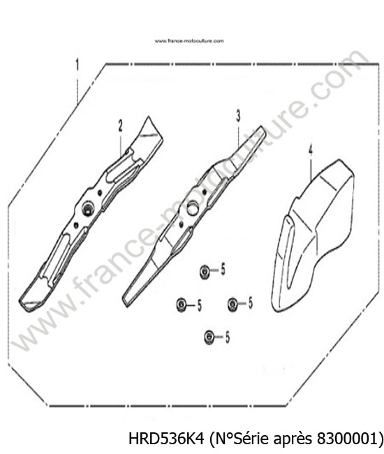 Kit mulching - K4 HONDA HRD536K4