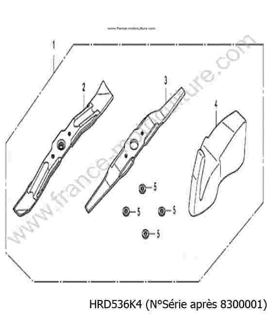 HONDA - HRD536K4 : Kit mulching - K4
