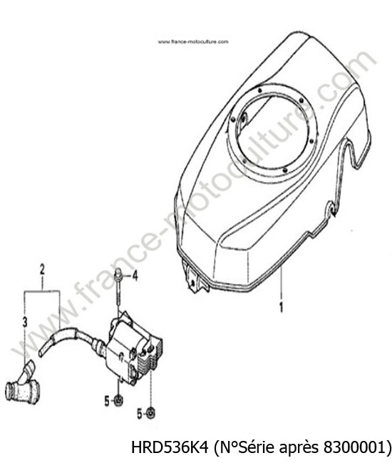 Bobine - K4 HONDA HRD536K4