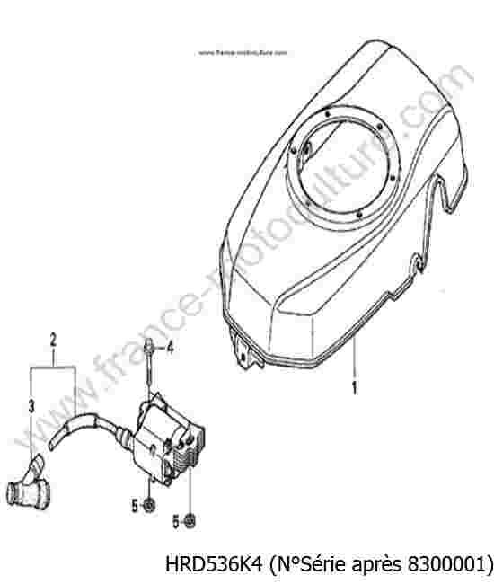 HONDA - HRD536K4 : Bobine - K4
