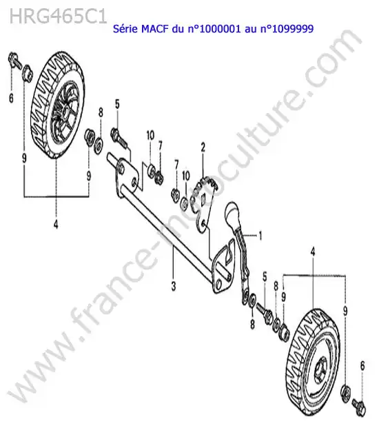 Roue avant HONDA HRG465C1