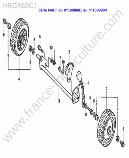 HONDA - HRG465C1 : Roue avant