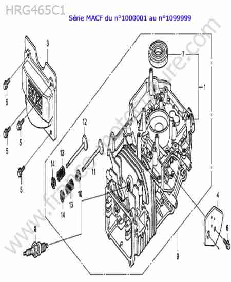HONDA - HRG465C1 : Bloc moteur