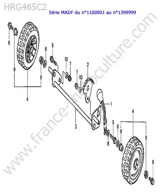Roue avant HONDA HRG465C2