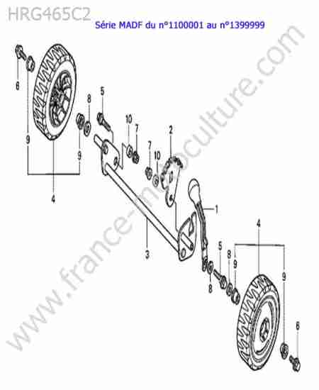 HONDA - HRG465C2 : Roue avant