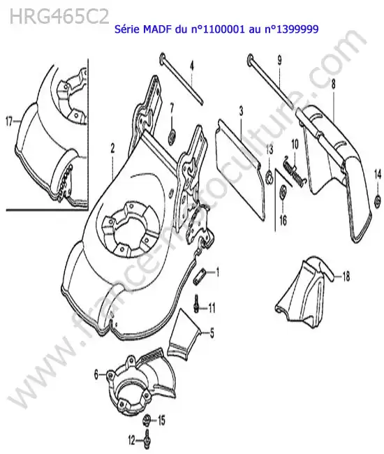 Carter de coupe HONDA HRG465C2