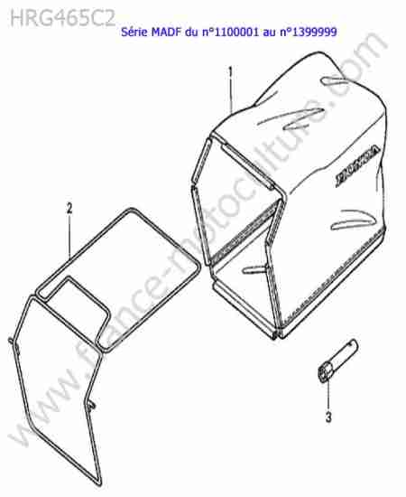 HONDA - HRG465C2 : Sac a herbe