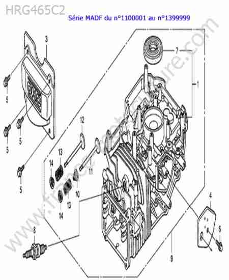 HONDA - HRG465C2 : Bloc moteur
