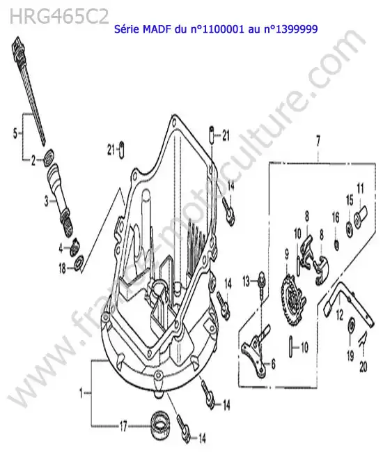 Carter inferieur HONDA HRG465C2