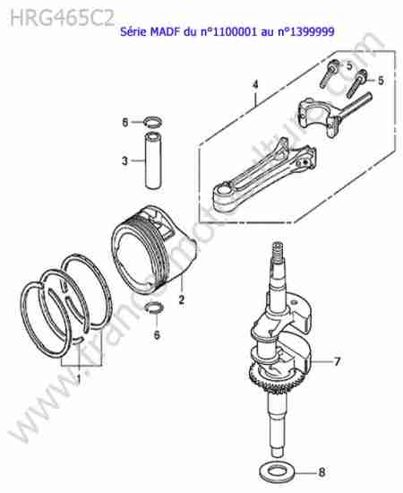HONDA - HRG465C2 : Piston / vilebrequin