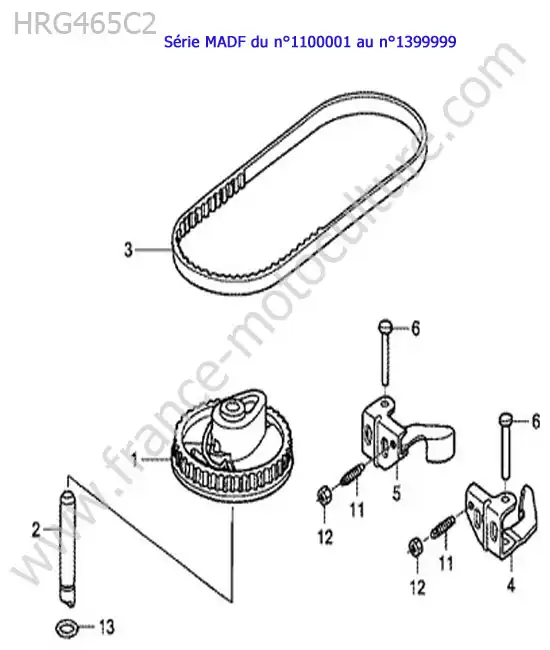 Poulie arbre a came HONDA HRG465C2