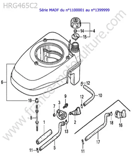 Reservoir HONDA HRG465C2