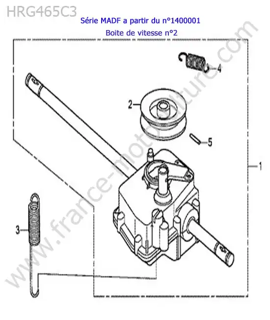 Boite de vitesse 2 HONDA HRG465C3