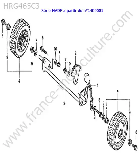 Roue avant HONDA HRG465C3