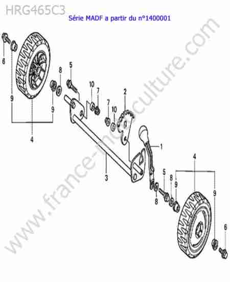 HONDA - HRG465C3 : Roue avant