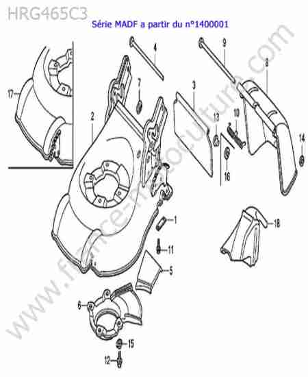 HONDA - HRG465C3 : Carter de coupe