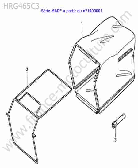 HONDA - HRG465C3 : Sac a herbe