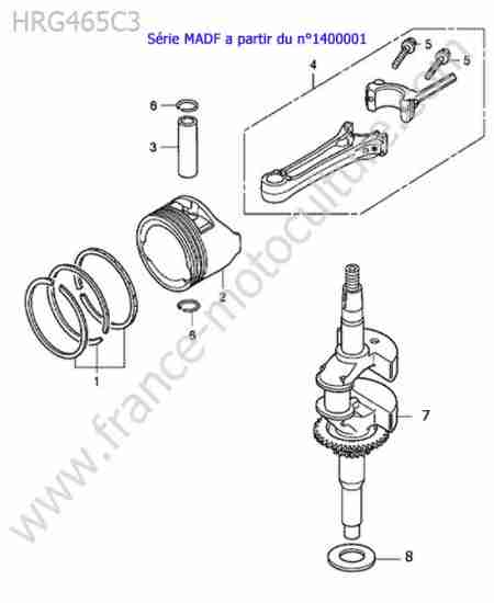 HONDA - HRG465C3 : Piston / vilebrequin