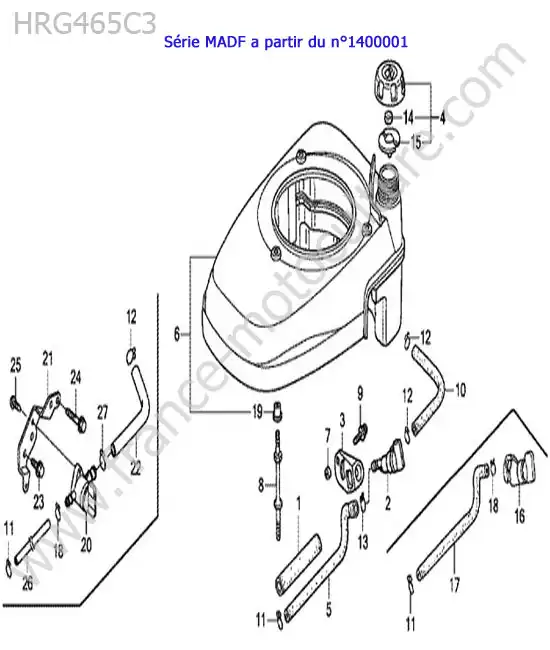 Reservoir HONDA HRG465C3
