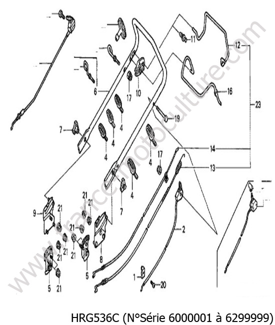 Guidon HONDA HRG536C