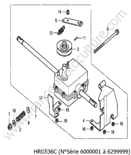 Boite vitesse HONDA HRG536C