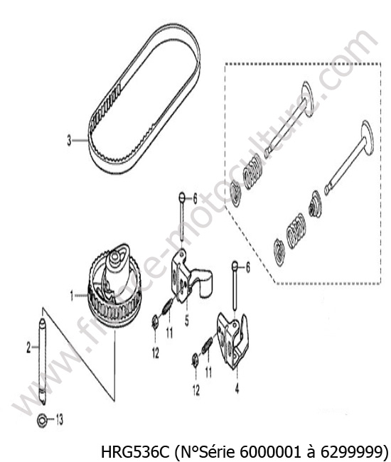 Arbre came HONDA HRG536C