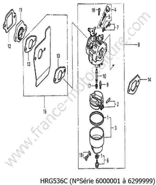 HONDA - HRG536C : Carburateur