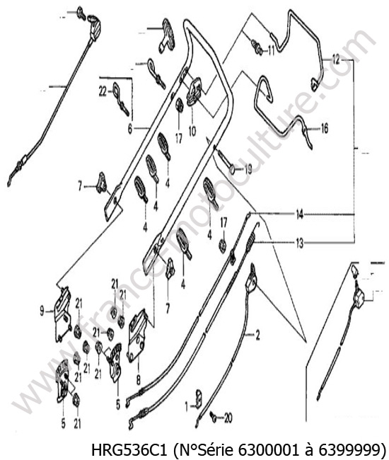 Guidon HONDA HRG536C1
