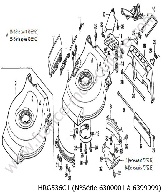 Carter lame HONDA HRG536C1
