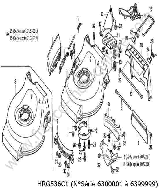 HONDA - HRG536C1 : Carter lame