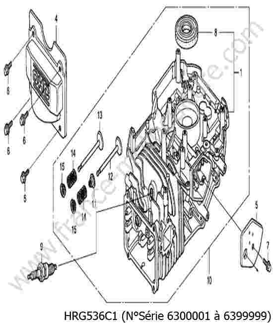 HONDA - HRG536C1 : Bloc moteur