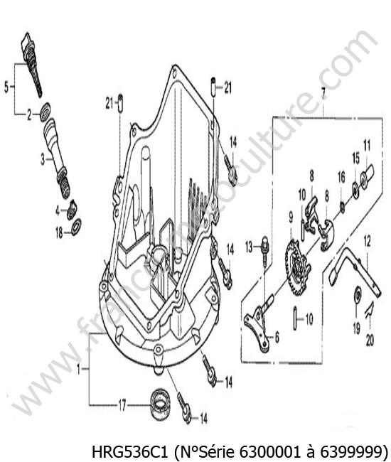 Carter inferieur HONDA HRG536C1