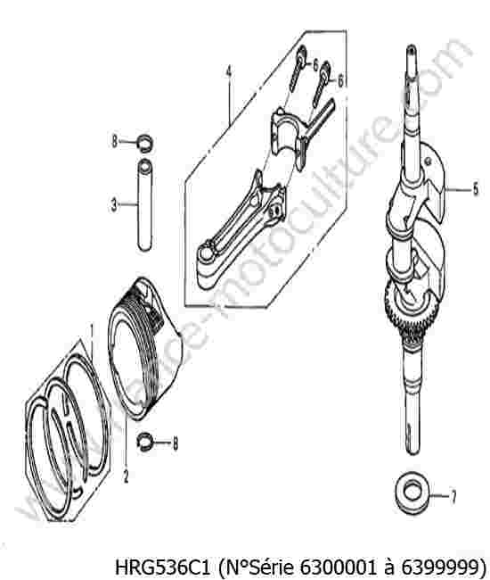 HONDA - HRG536C1 : Vilebrequin piston