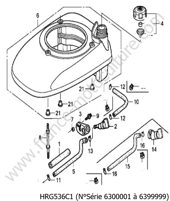 Reservoir HONDA HRG536C1