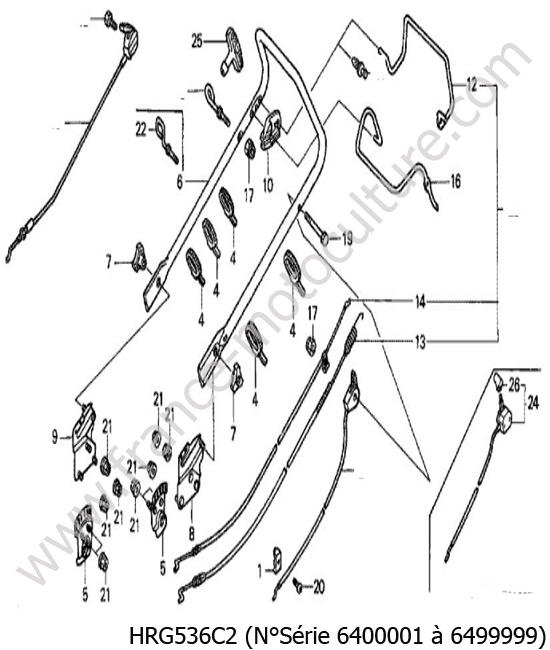 Guidon HONDA HRG536C2